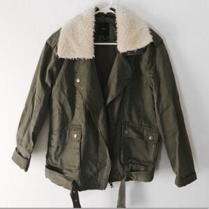 FOREVER 21 Utility Olive Green Parka Jacket